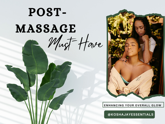 The Post-Massage Power Move: Why Hydration is Your B.F.F. (and Featuring Koshajay Essentials!) 💧