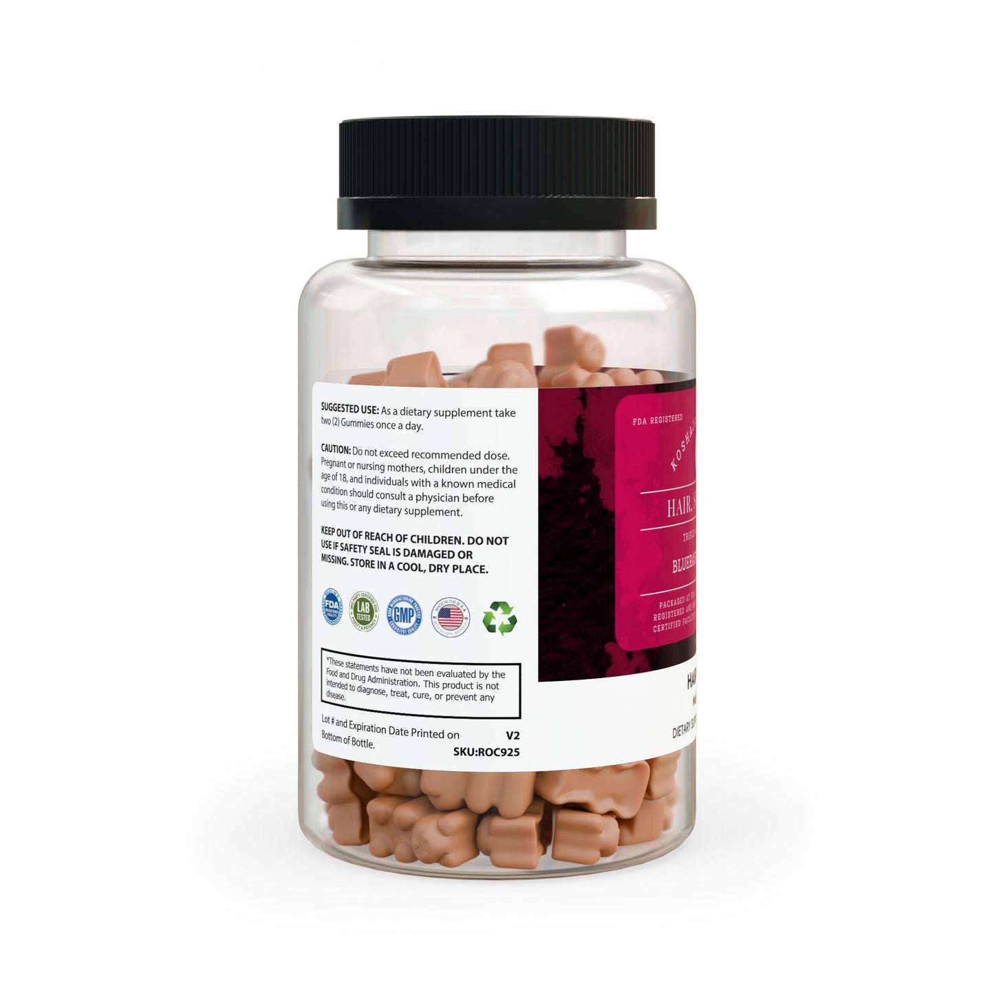 Hair, Skin & Nails Vitamin Gummies (60 Gummies)