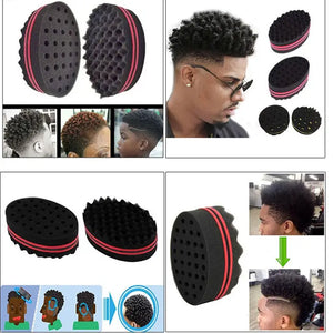 Styling Sponge Magic Twist Hair Sponge Brush, Sponge Brush For Locking Twist Afro Curl Coil Wave Hair Care Tool