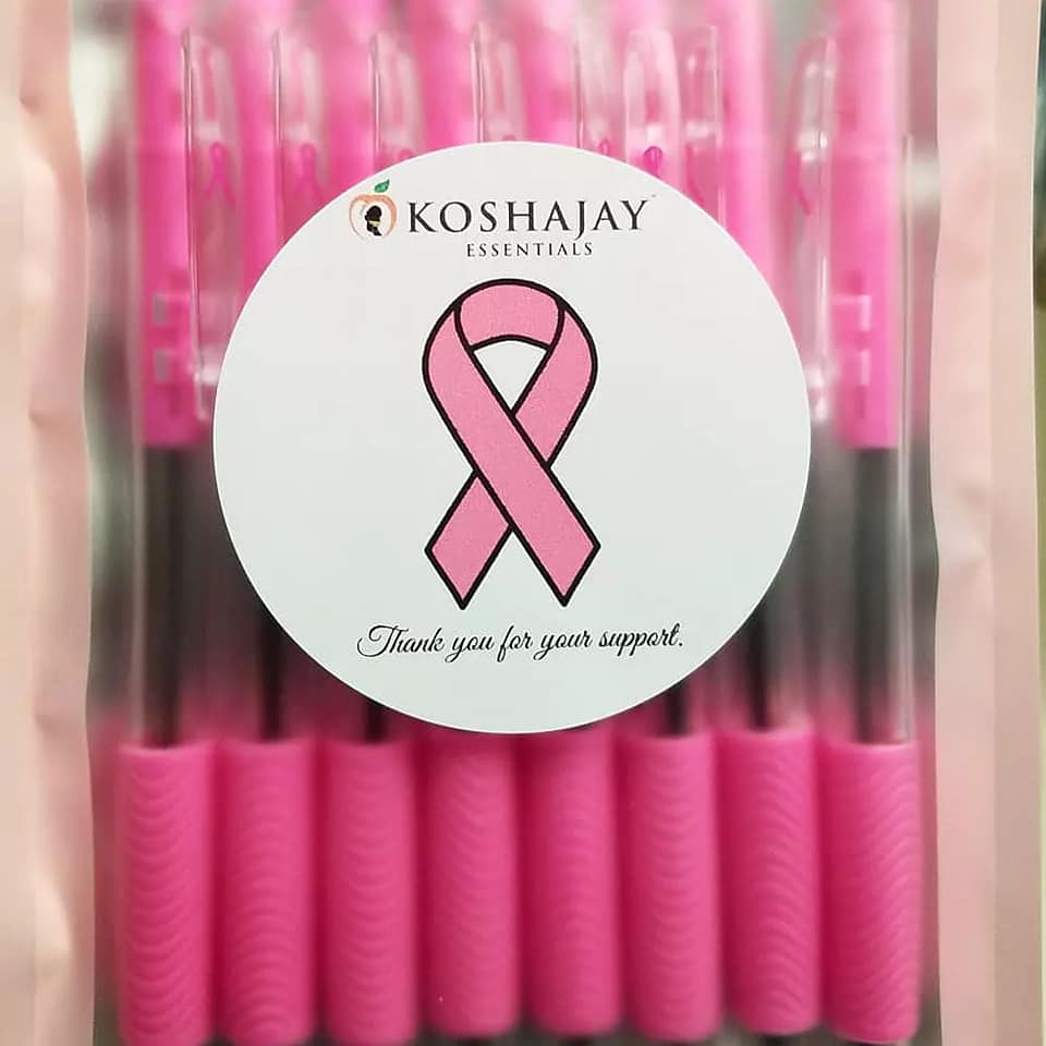 💖Breast Cancer Awareness Black Ink Pen, 8-ct.
