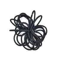 Black Elastic Metal Free Ponytail Holders, 20 pk.