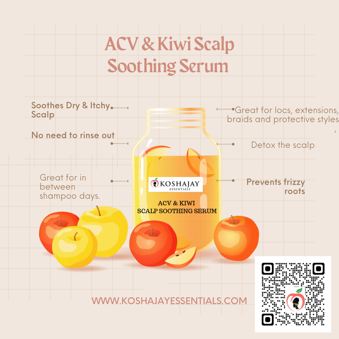 ACV ( Apple Cider Vinegar) & KIWI Scalp Soothing Serum GALLON 128 oz.