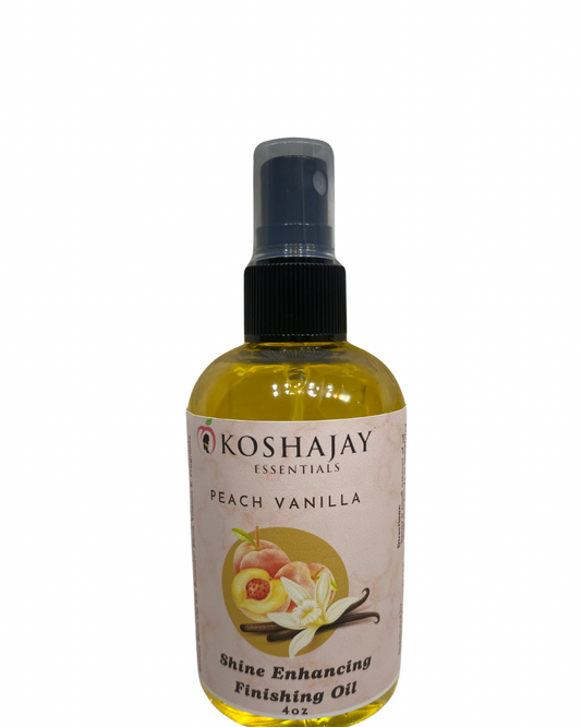 Peach Vanilla Shine Enhancing Finishing Oil 4 oz.