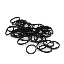 Load image into Gallery viewer, Elastic Hair Ties/ Rubber Bands  Black
