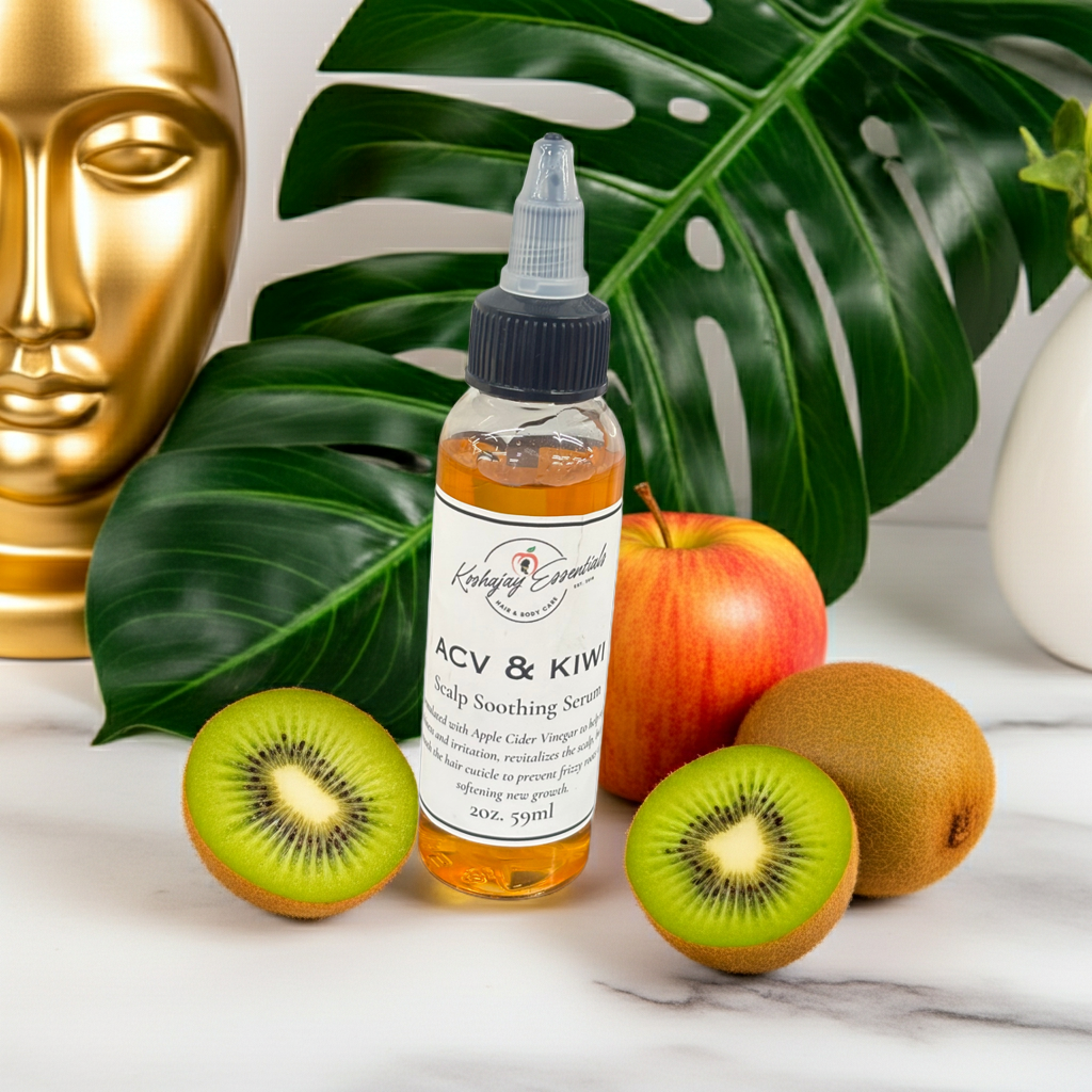 ACV (Apple Cider Vinegar) & KIWI Scalp Soothing Serum 2 oz.